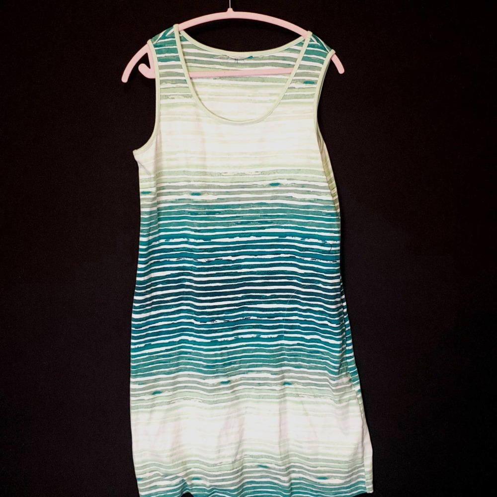Green A-line Shift Dress with Pockets size M/L